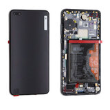 Huawei P40 LCD and Digitizer Touch Screen Assembly with Frame + Battery (Service Pack) [Black]