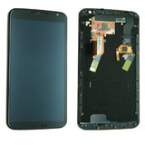 Motorola Nexus 6 LCD and Digitizer Touch Screen Assembly with Frame [Black]