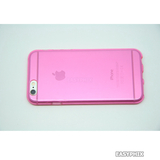Jelly Color Transparent TPU Rubber Gel Case Cover for iPhone 6 6S 4.7" [Pink]