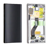LCD and Digitizer Touch Screen Assembly with Frame for Samsung Galaxy Note 10 N970F with battery (Service Pack) [Aura White]