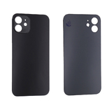 Back Cover for iPhone 12 (Big Hole) (Standard) [Black]