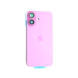 Back Cover Assembly for iPhone 16 with camera and back rack (High Quality) [Pink]