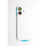 Back Cover Assembly for iPhone 16 with camera and back rack (High Quality) [White]