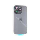 Back Cover Assembly for iPhone 16 Pro with camera and back rack (High Quality) [Black]