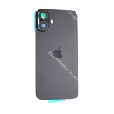 Back Cover Assembly for iPhone 16 Plus with camera and back rack (High Quality) [Black]