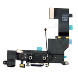 Charging Port USB Plug In Connector Dock Headphone Jack Flex Cable [Black] for iPhone 5S
