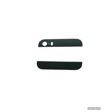 Top and Bottom Glass Cover for iPhone 5S [Black]