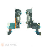 Charging Port Flex Cable with Microphone and Headphone Jack Port for iPhone 6S 4.7" [Dark Grey]