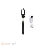 Bluetooth Self-Timer Remote Shutter Monopod (4 Buttons USB Cable) [Black]