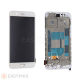Oppo R11 LCD Digitizer Screen with Frame (Aftermarket) [White]