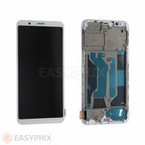 Oppo R11s LCD and Digitizer Touch Screen Assembly with Frame (Aftermarket) [White]