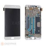 Oppo R9 / F1 Plus LCD and Digitizer Touch Screen Assembly with Frame (Aftermarket) [White]