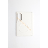 Leather magnetic protective case with front temper glass for Samsung Fold 8 wide version [White]