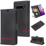 Leather Wallet Case for Samsung Galaxy S10 [Black]