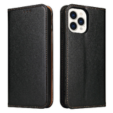 Leather Wallet Case Cover for iPhone 13 Pro Max [Black]