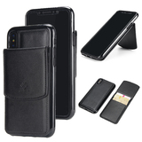 Detachable Simple Card Back Cover Case for iPhone 7 Plus / 8 Plus [Black]