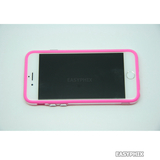 TPU Bumper Case Frame for iPhone 6 6S 4.7" [Hot Pink Transparent]