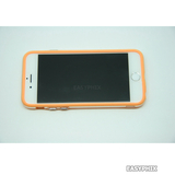 TPU Bumper Case Frame for iPhone 6 6S 4.7" [Orange Transparent]