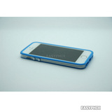 TPU Bumper Case Frame for iPhone 5 5S [Blue Transparent]
