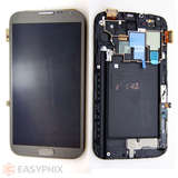 Samsung Galaxy Note 2 4G N7105 LCD and Digitizer Touch Screen Assembly with Frame [Grey]