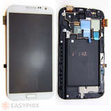 Samsung Galaxy Note 2 4G N7105 LCD and Digitizer Touch Screen Assembly with Frame [White]