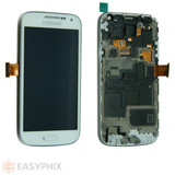 Samsung Galaxy S4 Mini I9195 LCD and Digitizer Touch Screen Assembly with Frame [White]