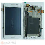 Samsung Galaxy Note N7000 / I9220 LCD and Digitizer Touch Screen Assembly with Frame [White]