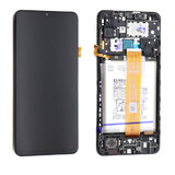 LCD Digitizer Touch Screen with Frame + Battery for Samsung Galaxy A12 A125 (Service Pack)