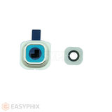 Samsung Galaxy S6 Edge G925 Rear Camera Lens and Bezel [White]