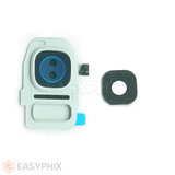 Samsung Galaxy S7 G930 / S7 Edge G935 Rear Camera Lens and Bezel [White]