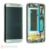 LCD and Digitizer Touch Screen Assembly with Frame for Samsung S7 Edge G935 (Refurbished) [Silver]