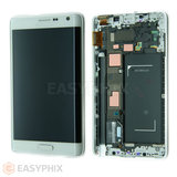 Samsung Galaxy Note Edge N915G LCD and Digitizer Touch Screen Assembly with Frame [White] (High Quality)