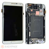 Samsung Galaxy Note 3 4G N9005 LCD and Digitizer Touch Screen Assembly with Frame [White]