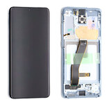 OLED Digitizer Touch Screen with Frame for Samsung Galaxy S20 G980 / 5G G981 (Service Pack) [Blue]