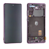 OLED Digitizer Touch Screen with Frame for Samsung Galaxy S20 FE 4G G780 (Service Pack) [Cloud Lavender]