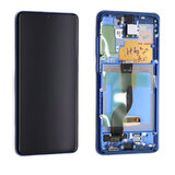 OLED Digitizer Touch Screen with Frame for Samsung Galaxy S20 Plus G985 / 5G G986 (Service Pack) [Aura Blue]