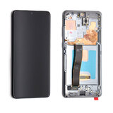 OLED Digitizer Touch Screen with Frame for Samsung Galaxy S20 Ultra G988 / 5G [Grey]
