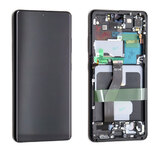 OLED Digitizer Touch Screen with Frame for Samsung Galaxy S21 Ultra 5G G998 (No Camera) (Service Pack) [Phantom Black]