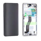 OLED Digitizer Touch Screen with Frame for Samsung Galaxy S21 Ultra 5G G998 (No Camera) (Service Pack) [Phantom Silver]