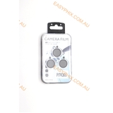 Rear Camera Lens Glass Protector With Ring for iPhone 17 Pro Max (With Packing) [Silver] 