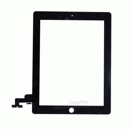 Digitizer Touch Screen with Adhesive Tape for iPad 2  [Black]