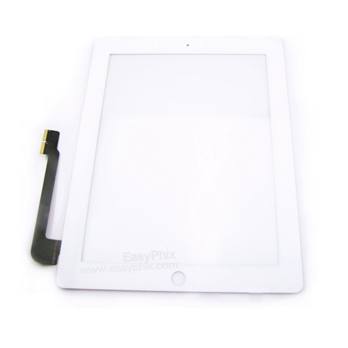 Digitizer Touch Screen with Adhesive Tape for iPad 3 4 (High Quality) [White]