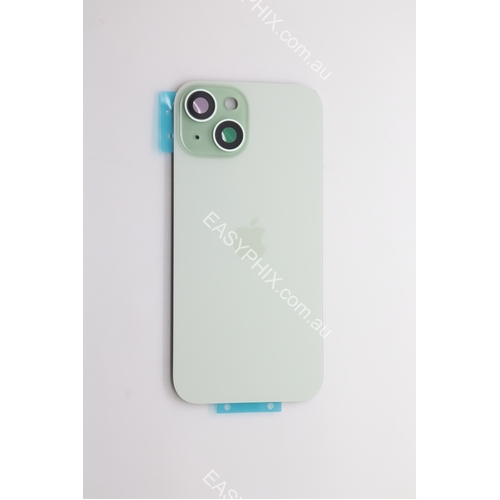 Back Cover Assembly for iPhone 15 with camera and back rack (High Quality) [Green]