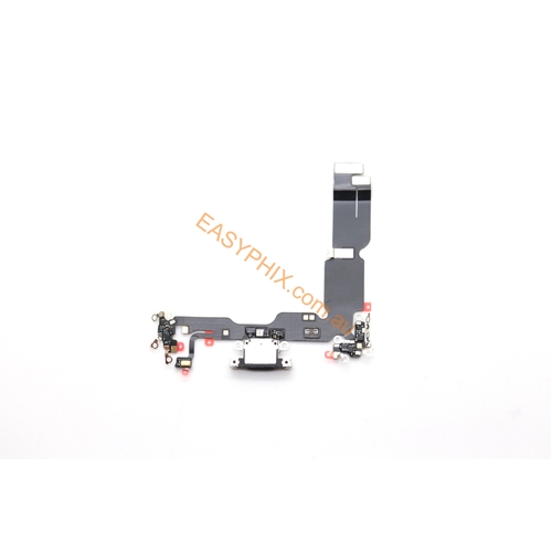 Charging Port Flex Cable for iPhone 15 Plus (OEM) [Black]