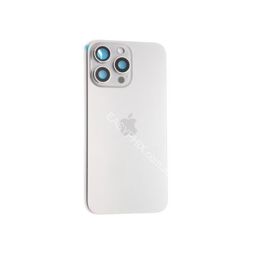 Back Cover Assembly for iPhone 15 Pro Max with camera and back rack (High Quality) [Titanium]