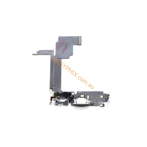 Charging Port Flex Cable for iPhone 15 Pro Max (OEM) [Black]