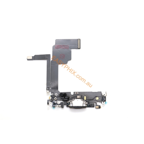 Charging Port Flex Cable for iPhone 15 Pro (OEM) [Black]
