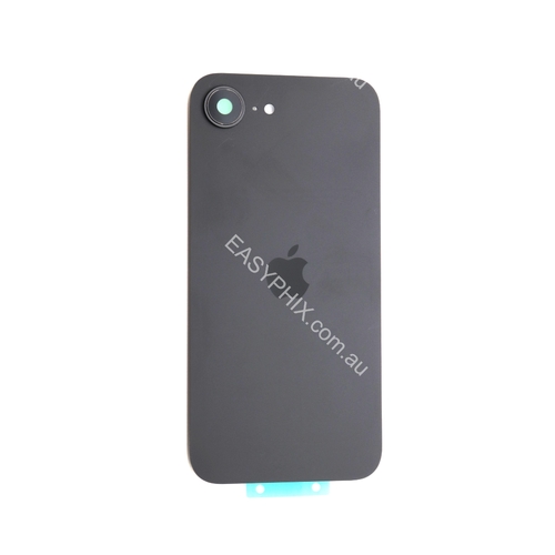 Back Cover Assembly for iPhone 16e with camera and back rack (High Quality) [Black]