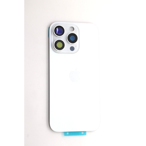 Back Cover Assembly for iPhone 16 Pro with camera and back rack (High Quality) [White]