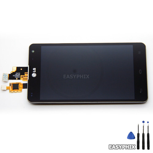 LG Optimus G E975 LCD and Digitizer Touch Screen Assembly with Frame [Black]